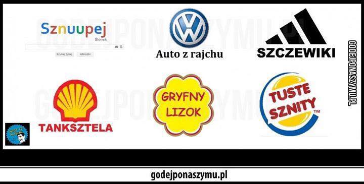 Znane marki po ślonsku
